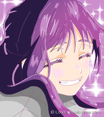Waguri smiling