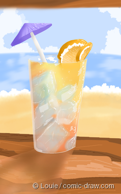 glass of lemonade