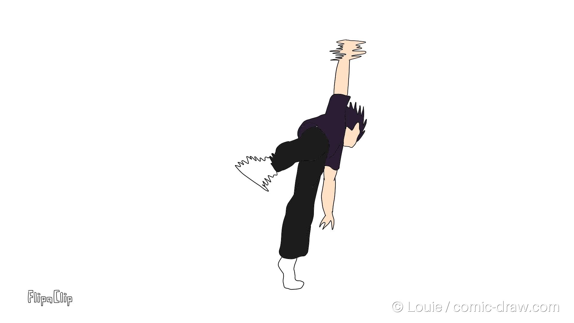 Guy doing breakdance